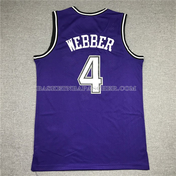 Maillot Sacramento Kings Chris Webber Mitchell & Ness 1998-99 Noir